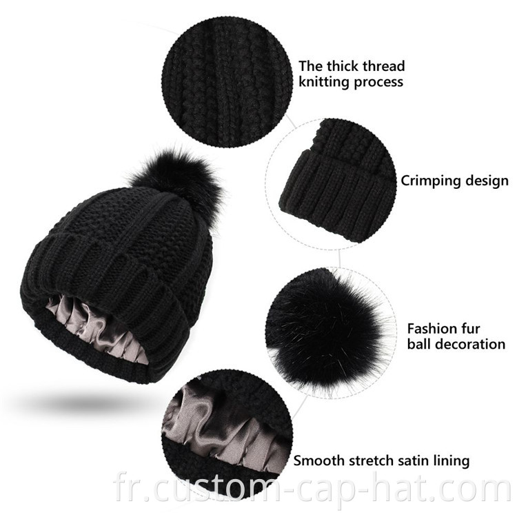 Satin Silked Lined Beanie 